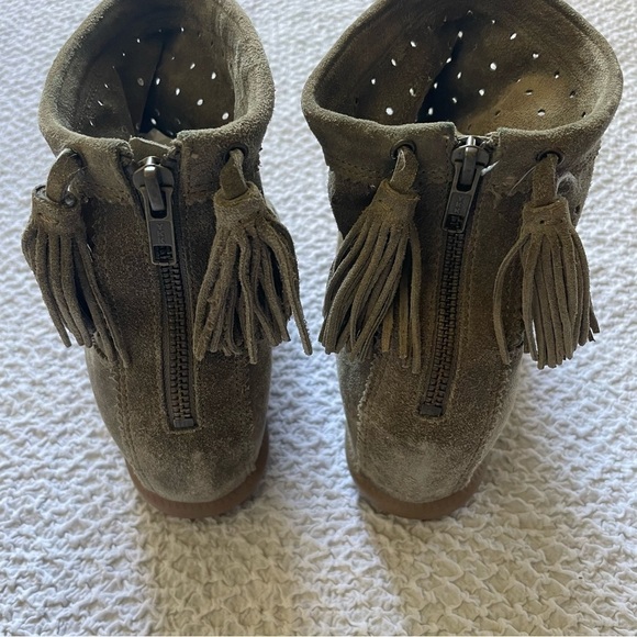 Isabel Marant Basley Suede Ankle Boots Taupe Size 11 - Picture 7 of 16